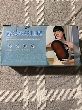 Massage Pillow - Blue Packaging